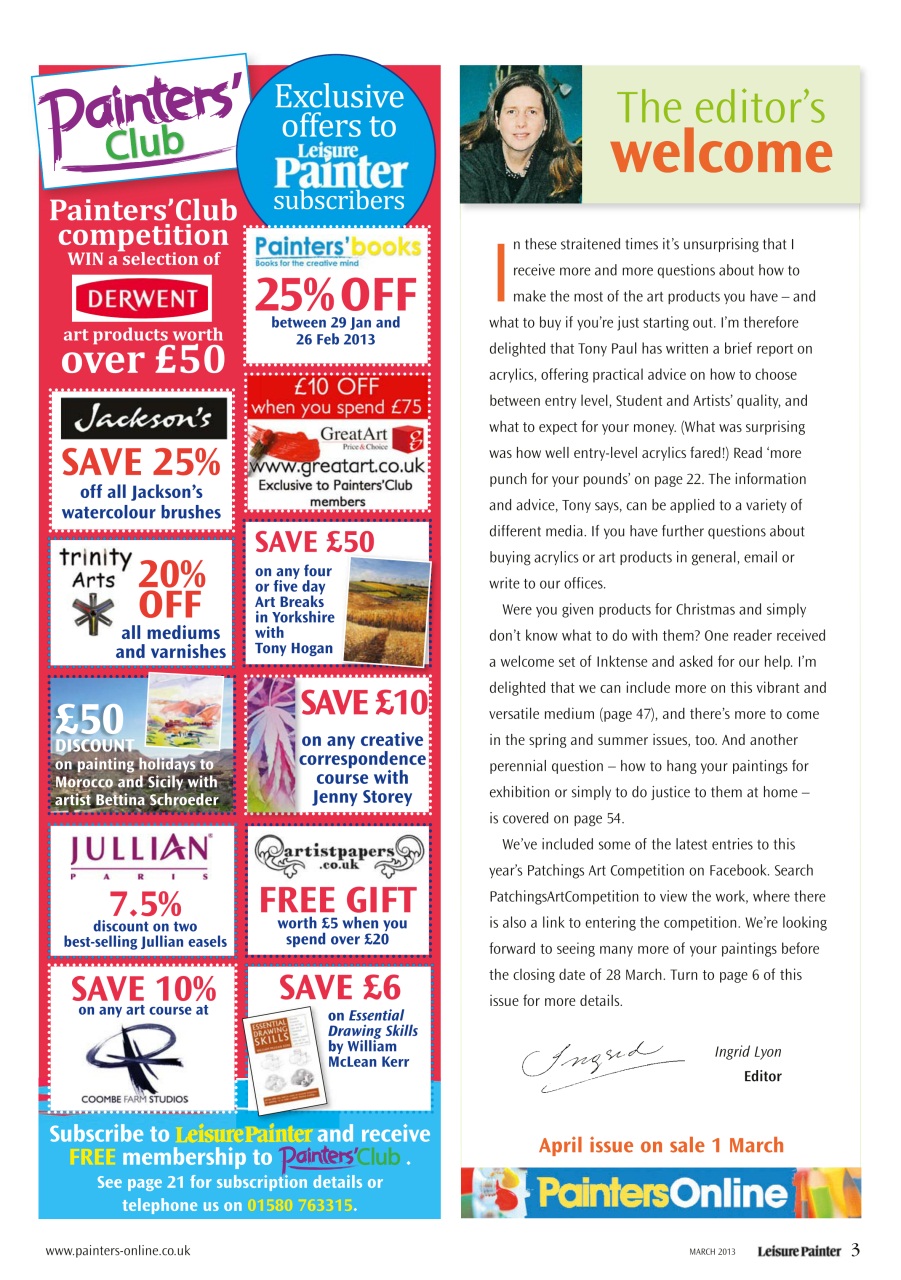 Leisure Painter & The Artist Preview Pages