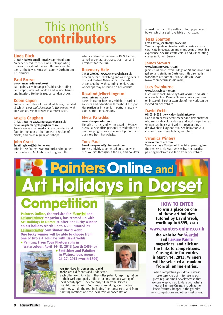 Leisure Painter & The Artist Preview Pages