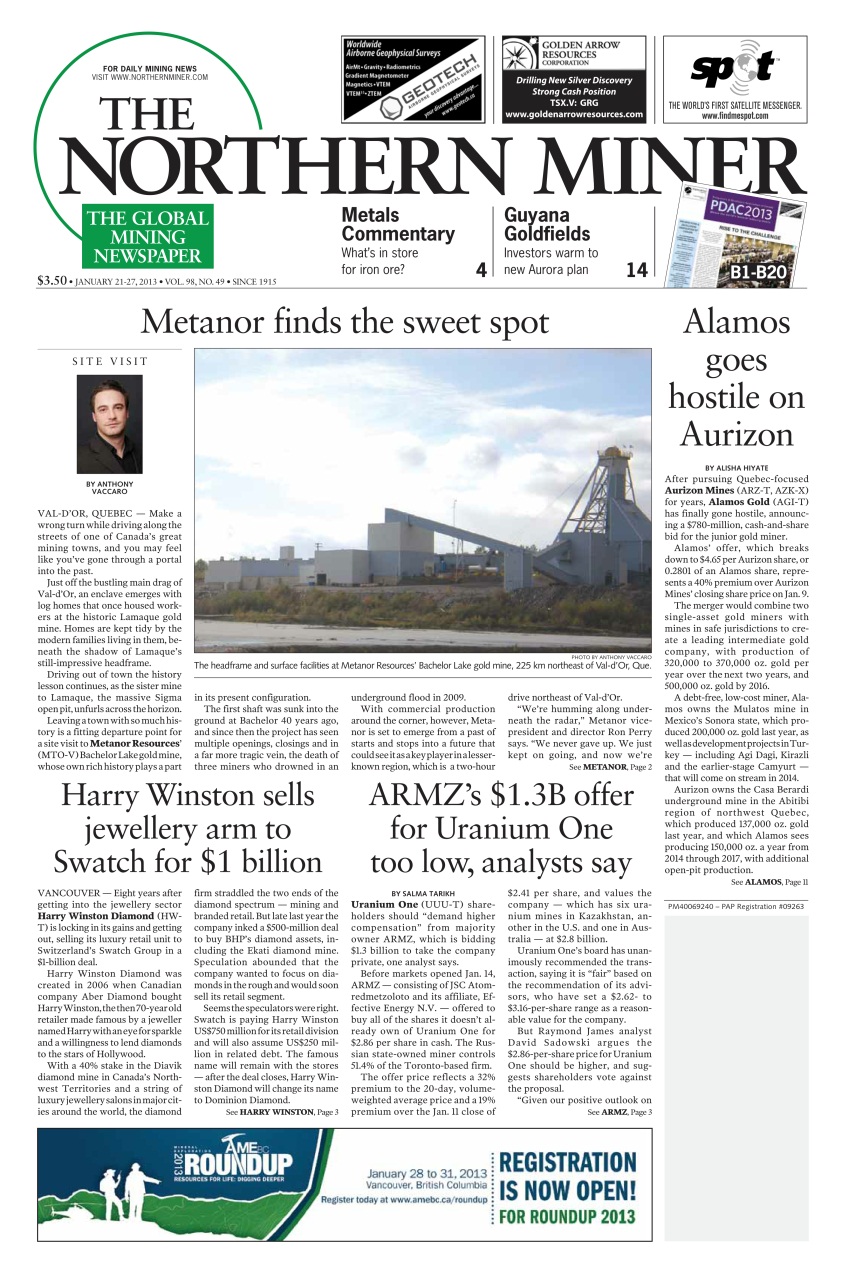 The Northern Miner Preview Pages