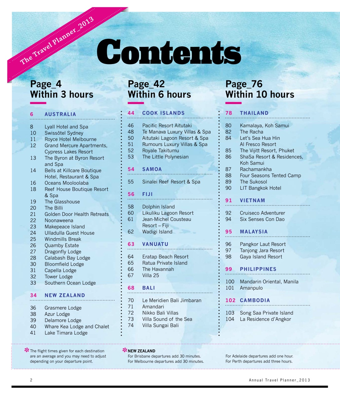 Luxury Travel Preview Pages