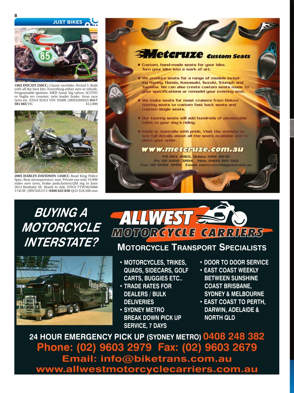 JUST BIKES Preview Pages