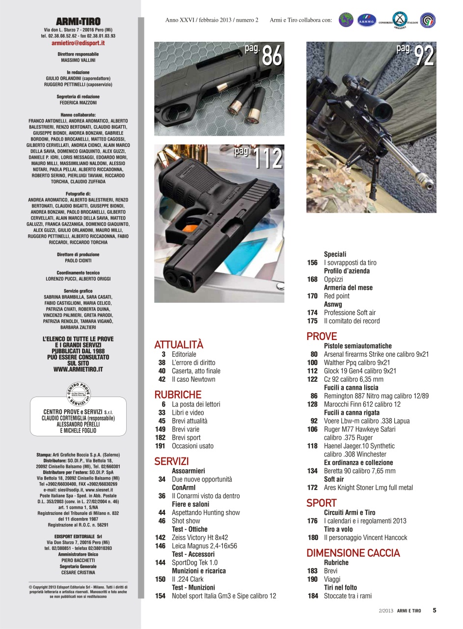 Armi E Tiro Preview Pages