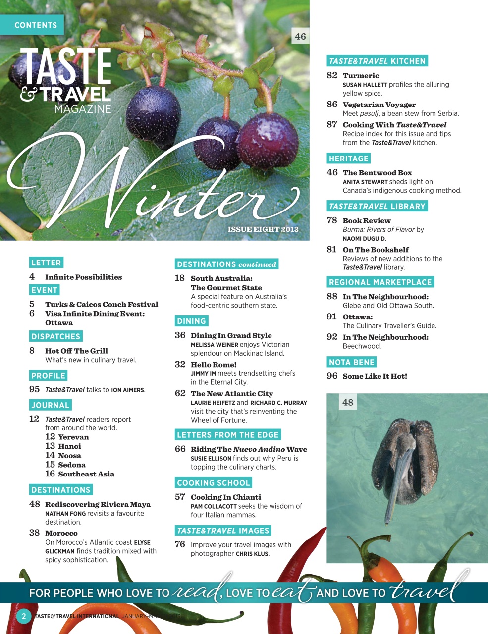 Taste & Travel International Preview Pages