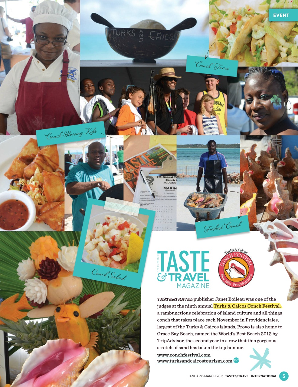 Taste & Travel International Preview Pages