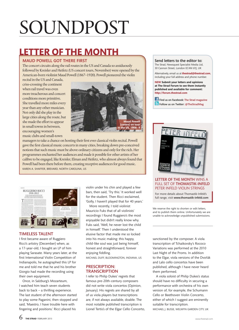 The Strad Preview Pages