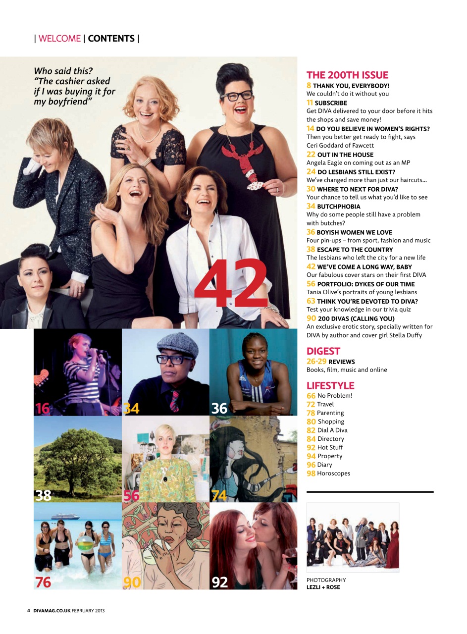 DIVA Magazine Preview Pages