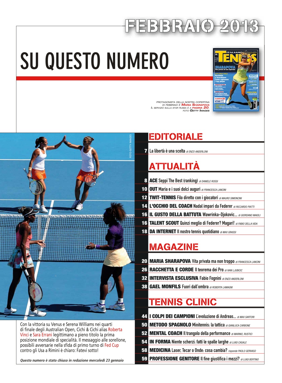 Il Tennis Italiano Preview Pages
