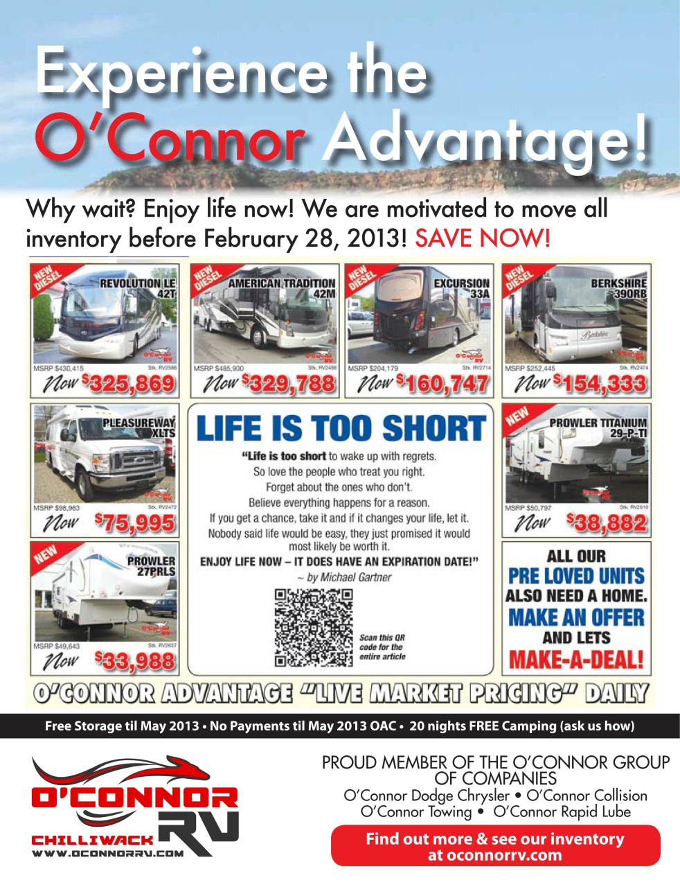 Snowbirds & RV Travelers Preview Pages