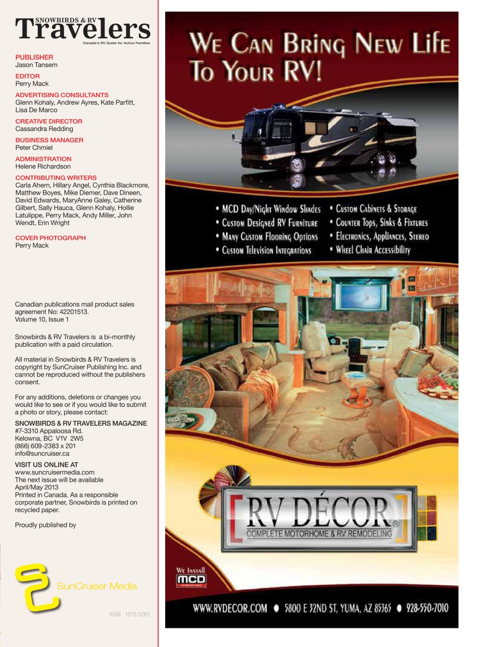 Snowbirds & RV Travelers Preview Pages