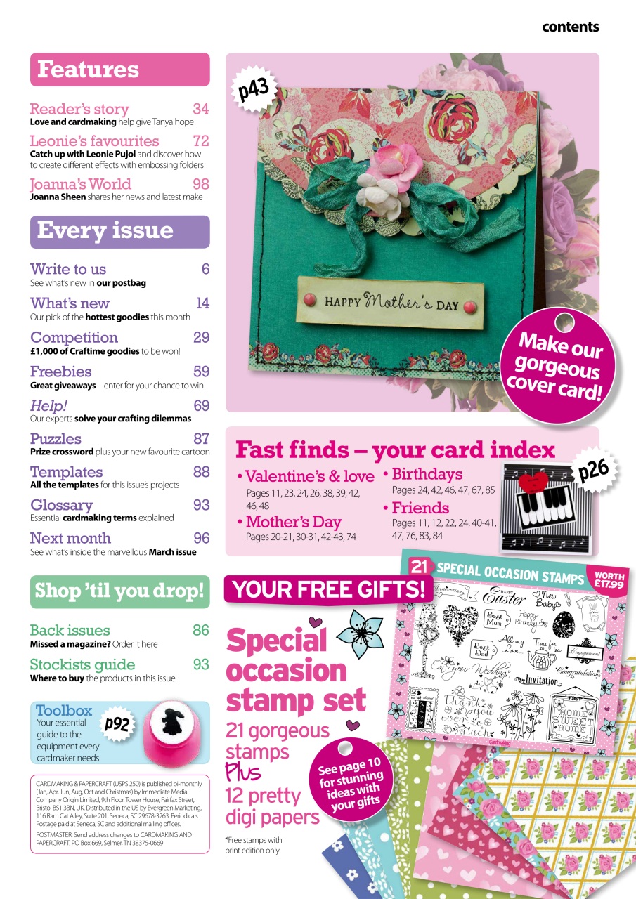 Cardmaking & Papercraft Preview Pages