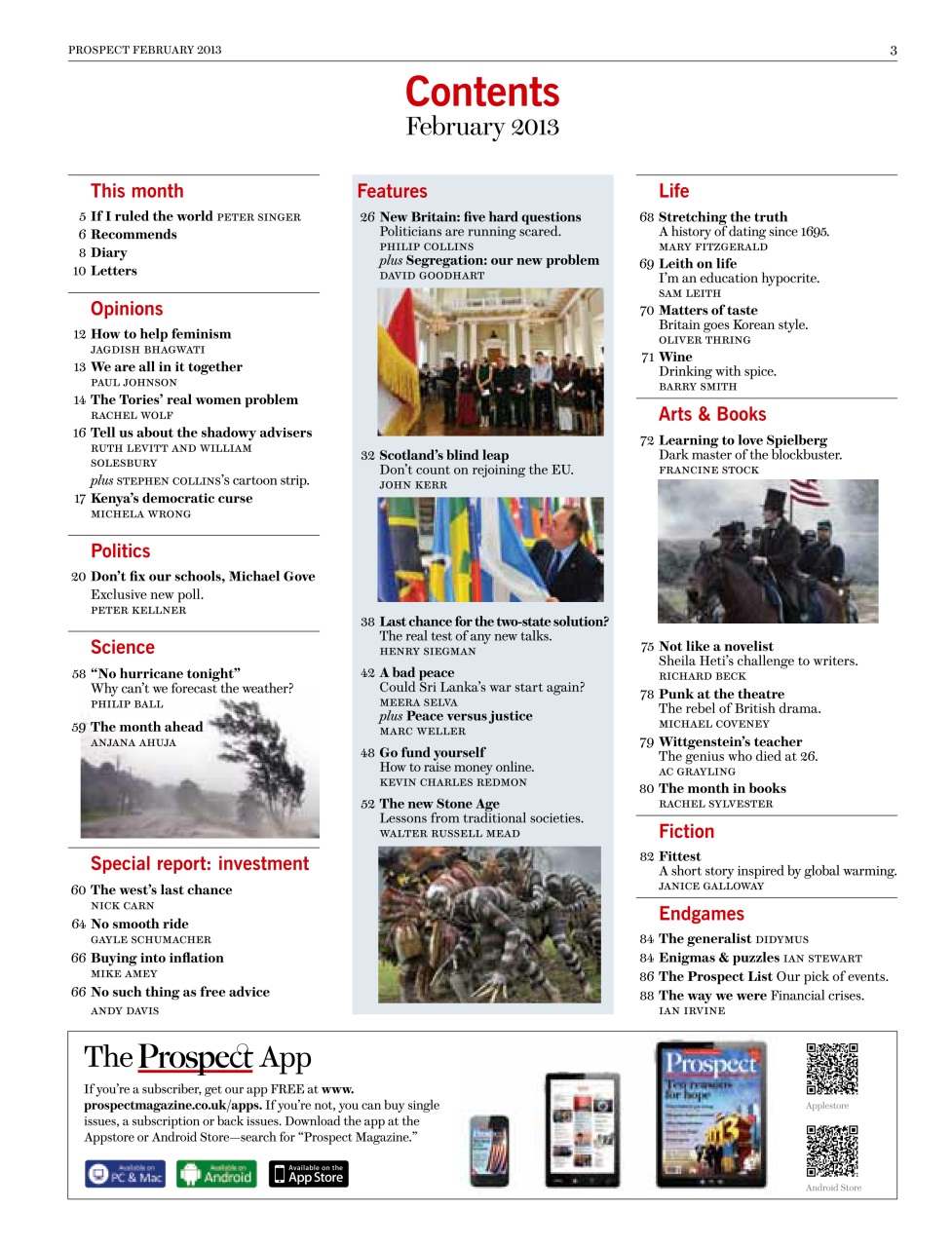 Prospect Magazine Preview Pages