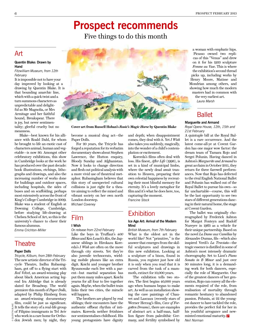 Prospect Magazine Preview Pages