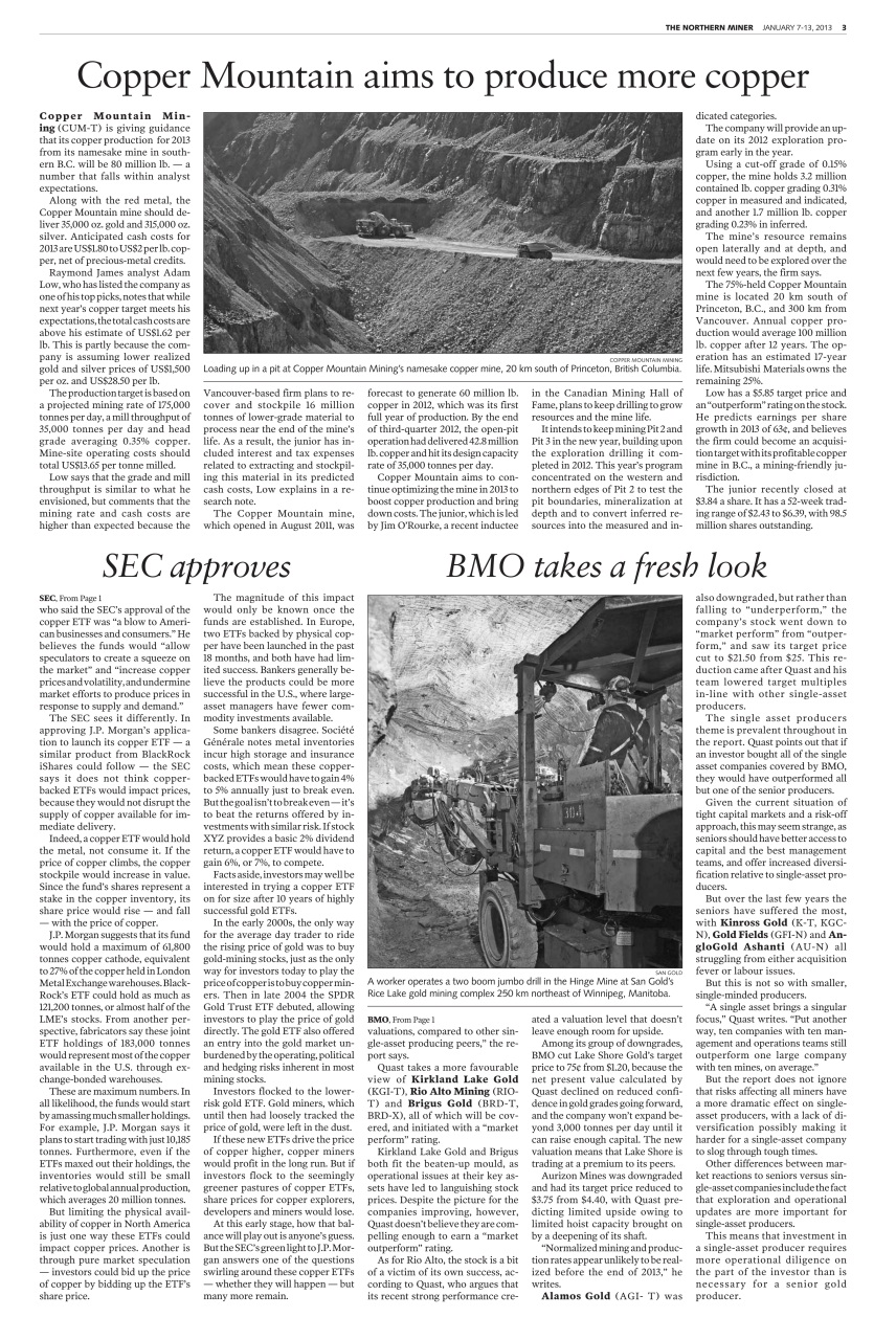 The Northern Miner Preview Pages