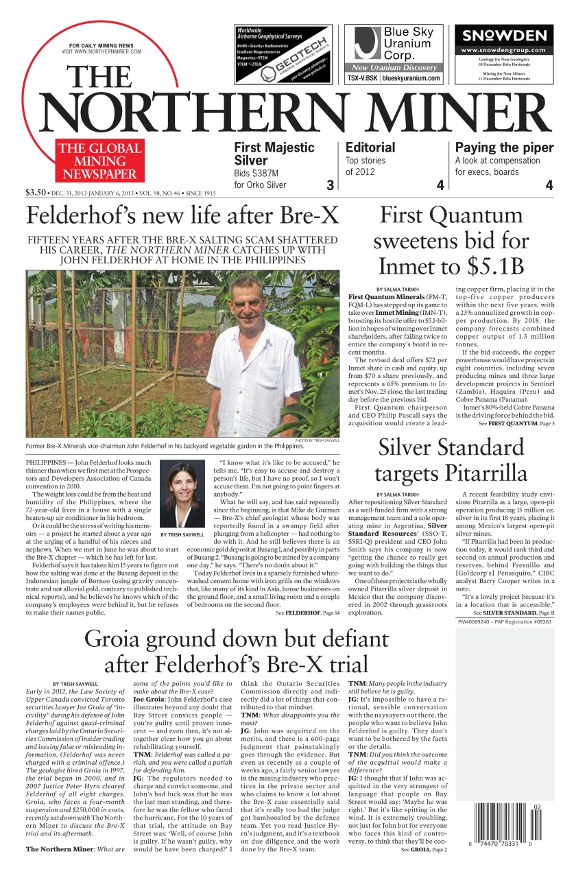 The Northern Miner Preview Pages