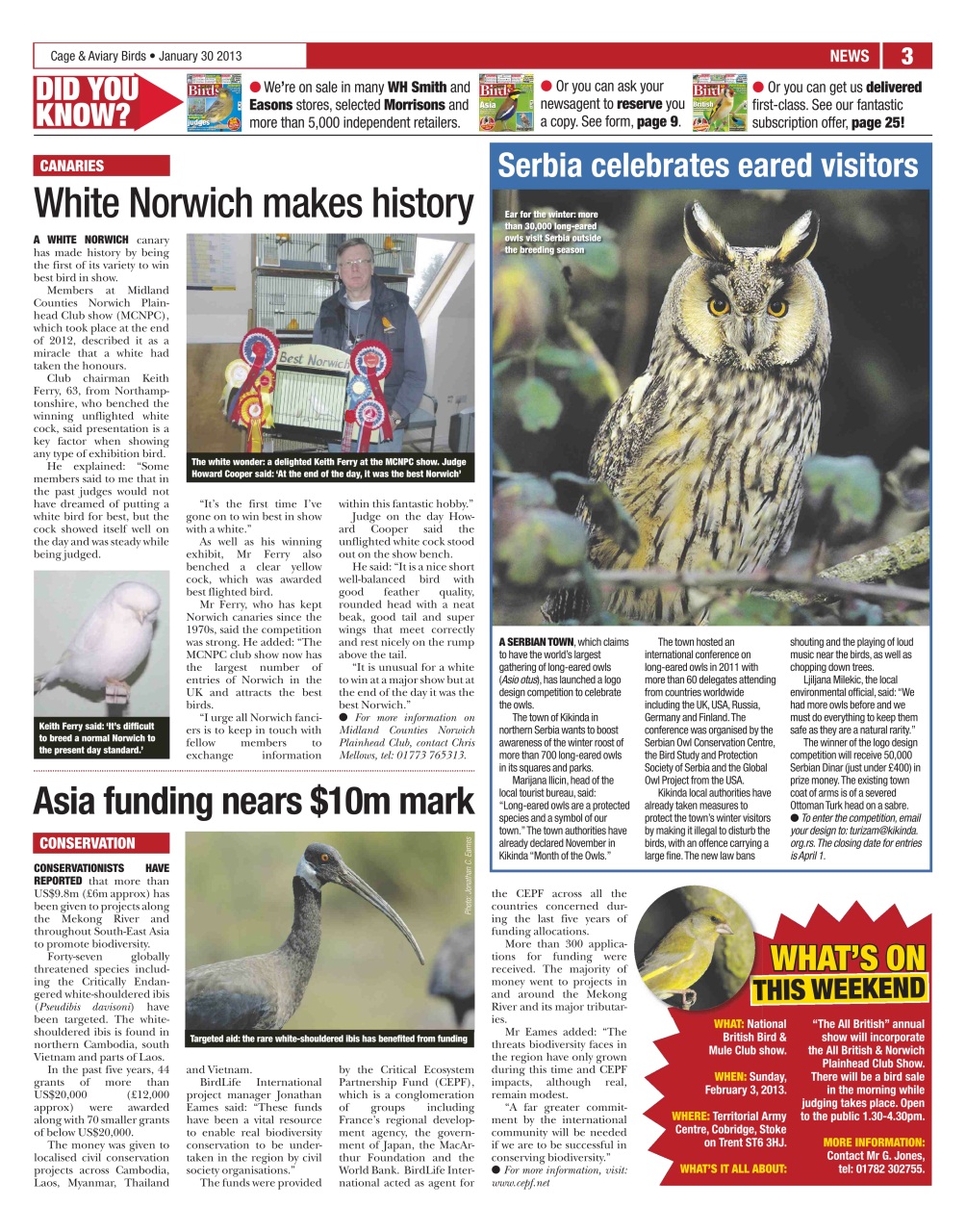 Cage & Aviary Birds Preview Pages