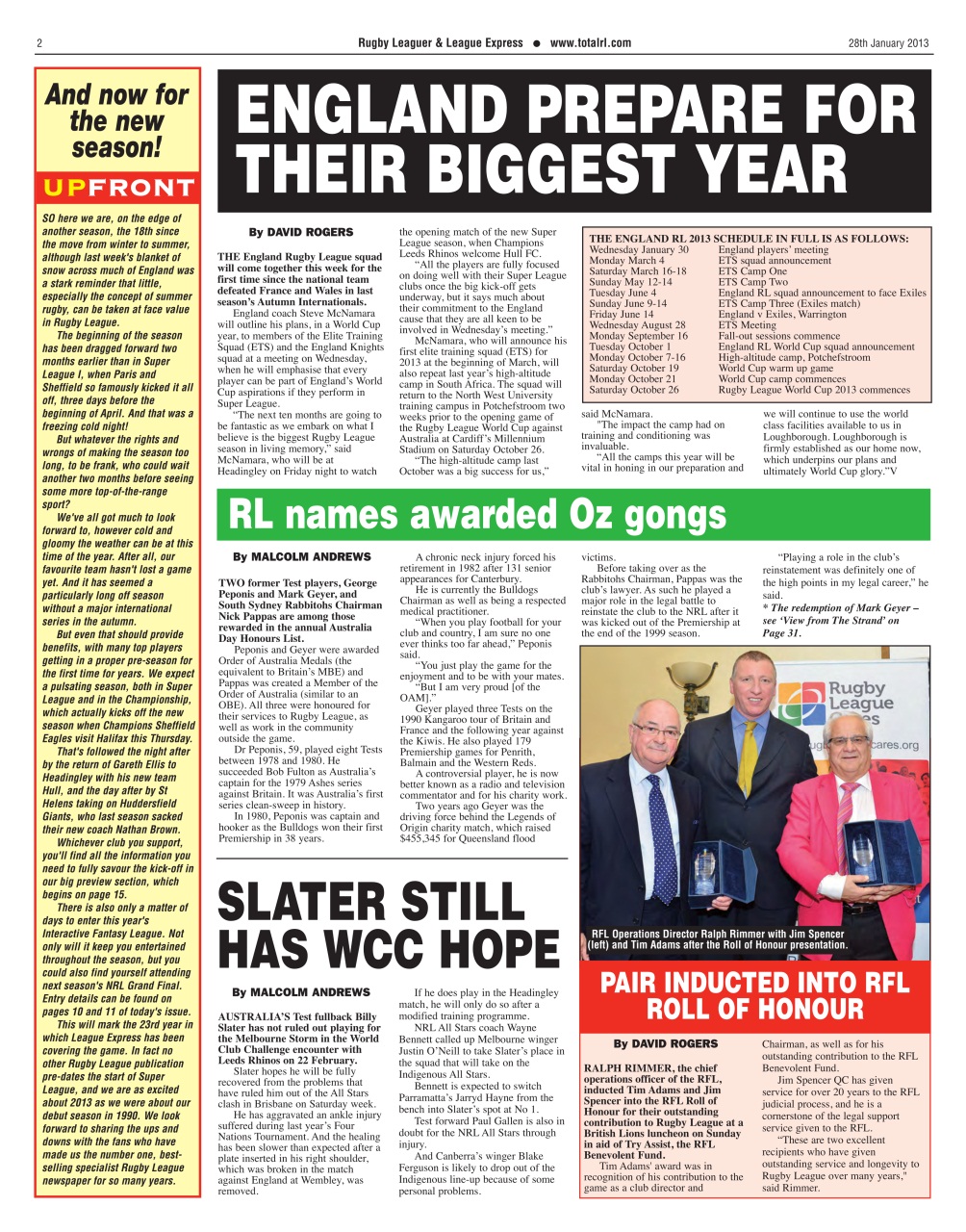 League Express Preview Pages