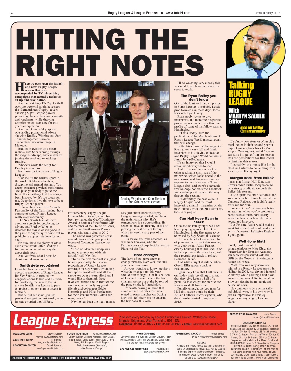 League Express Preview Pages