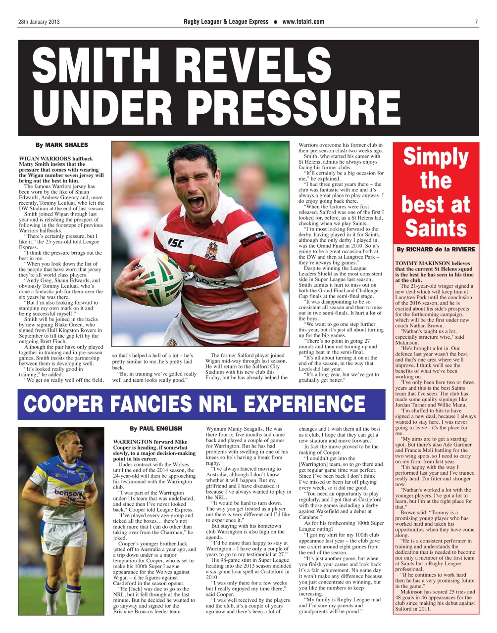 League Express Preview Pages