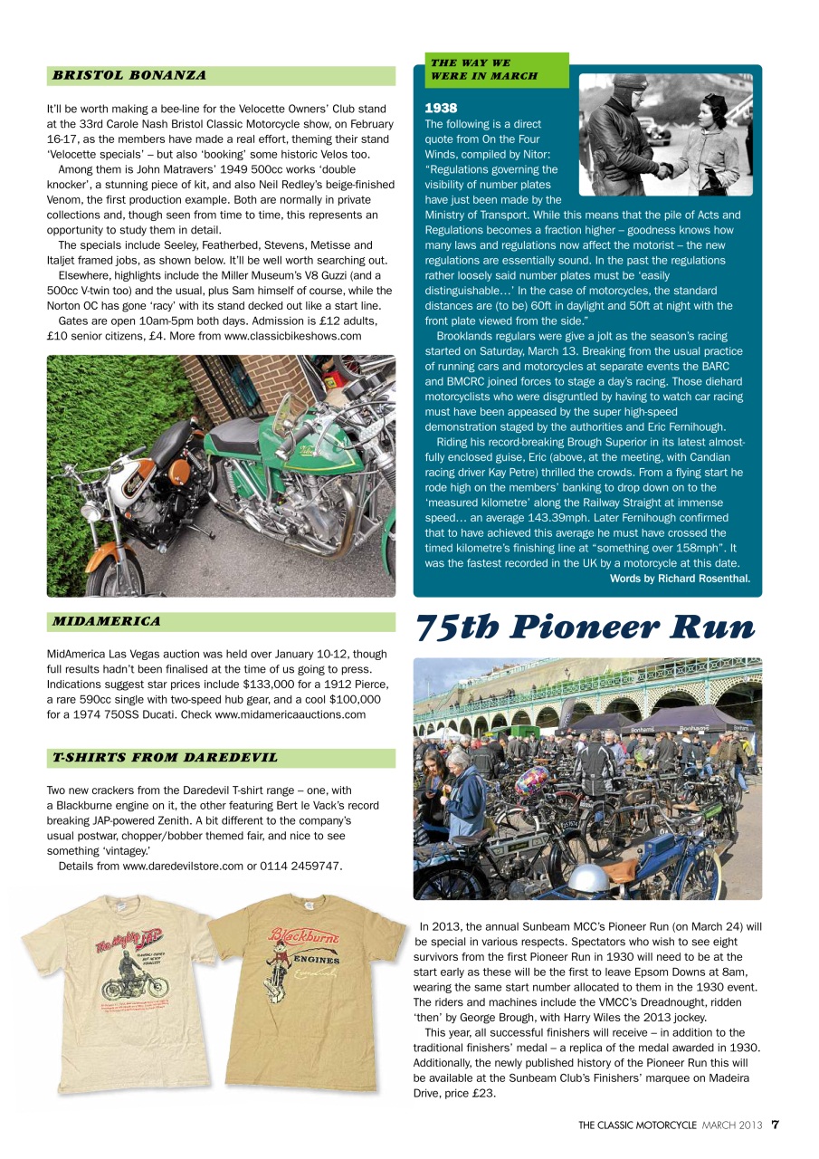 The Classic MotorCycle Preview Pages