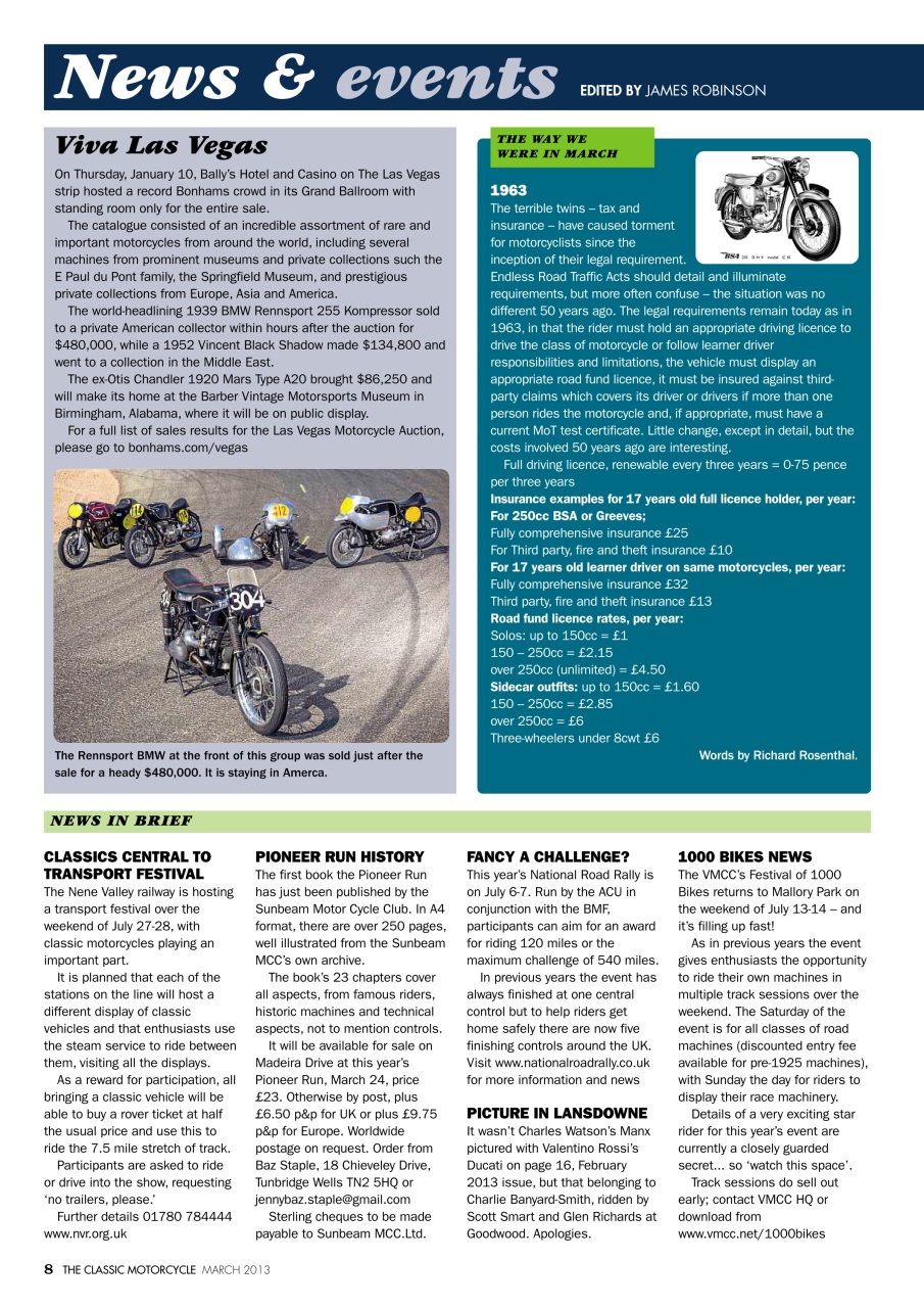 The Classic MotorCycle Preview Pages