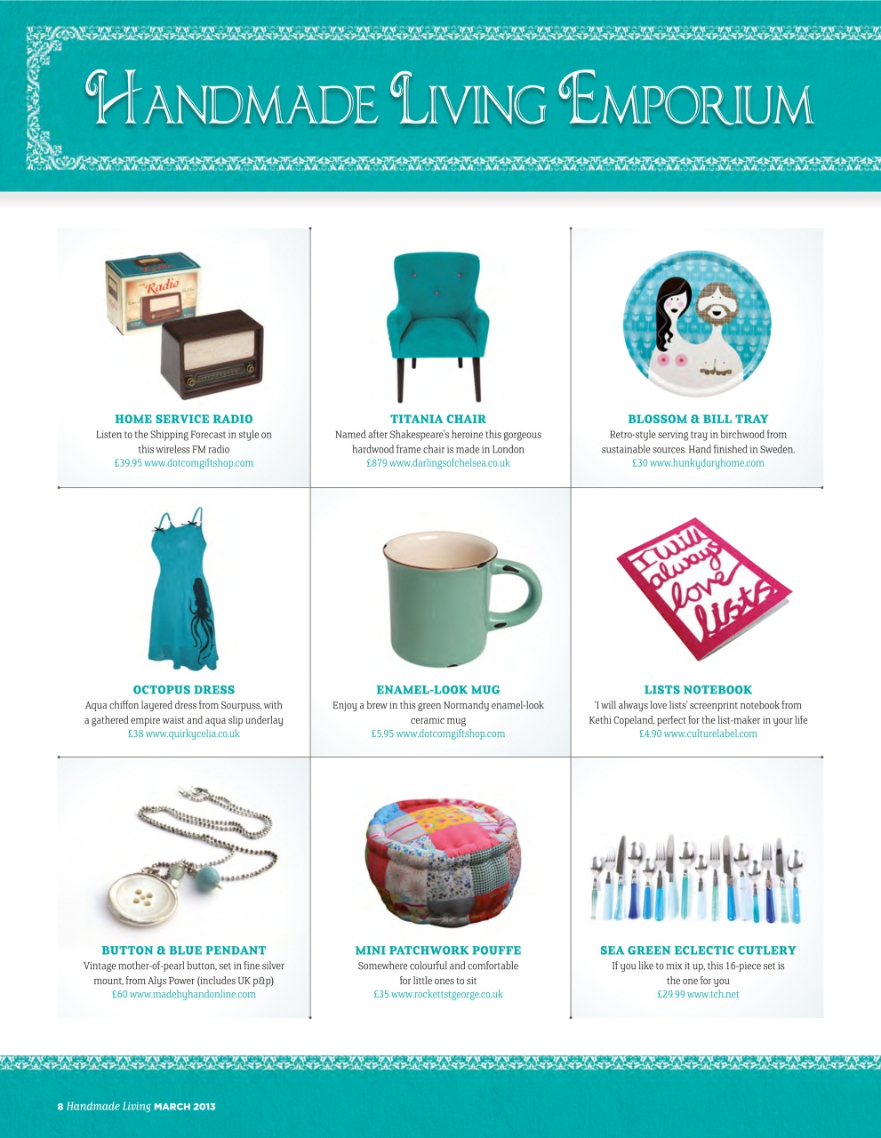 Handmade Living Preview Pages