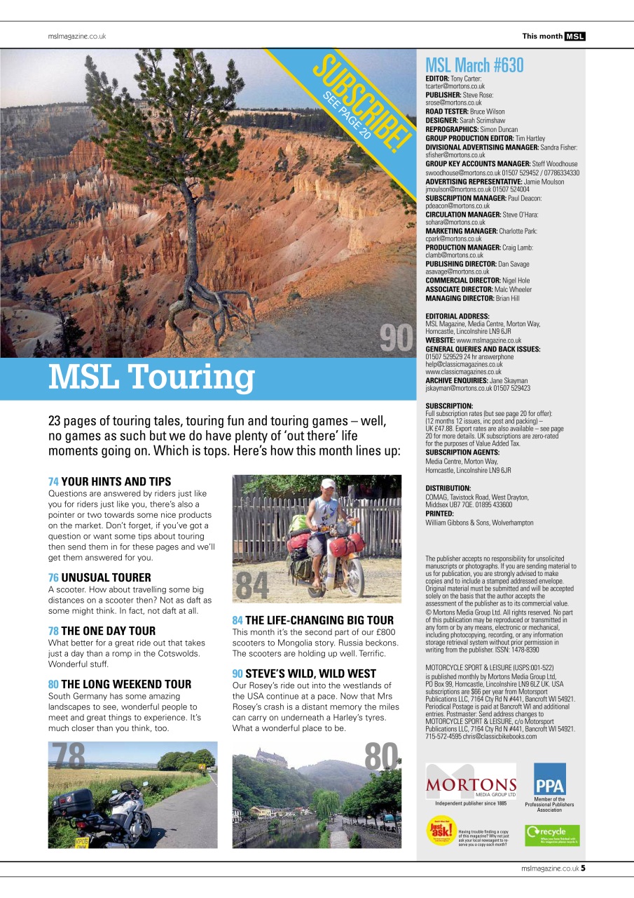 Motorcycle Sport & Leisure Preview Pages