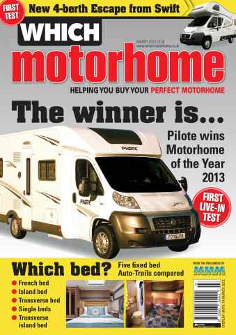 What Motorhome magazine issue Which Motorhome March 2013