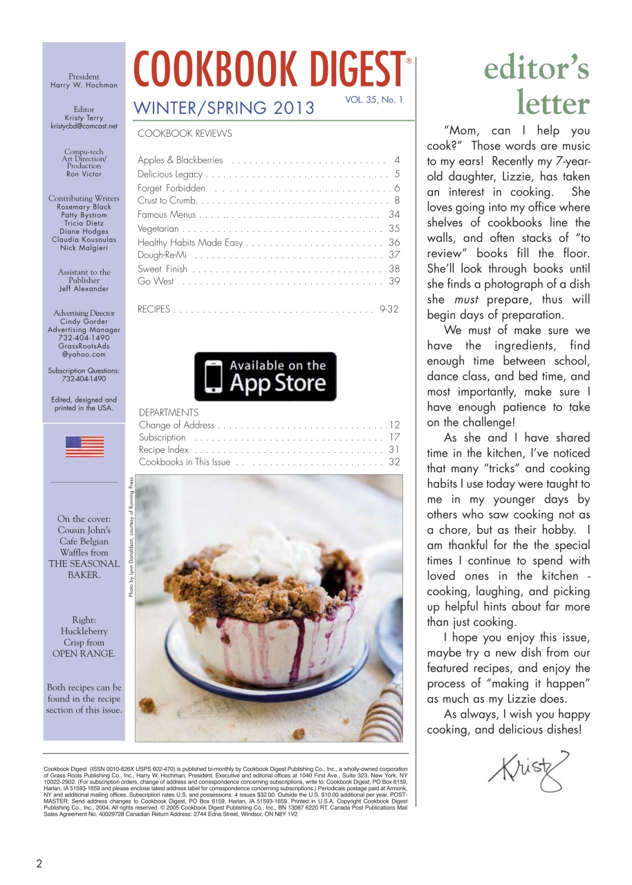 Cookbook Digest Preview Pages