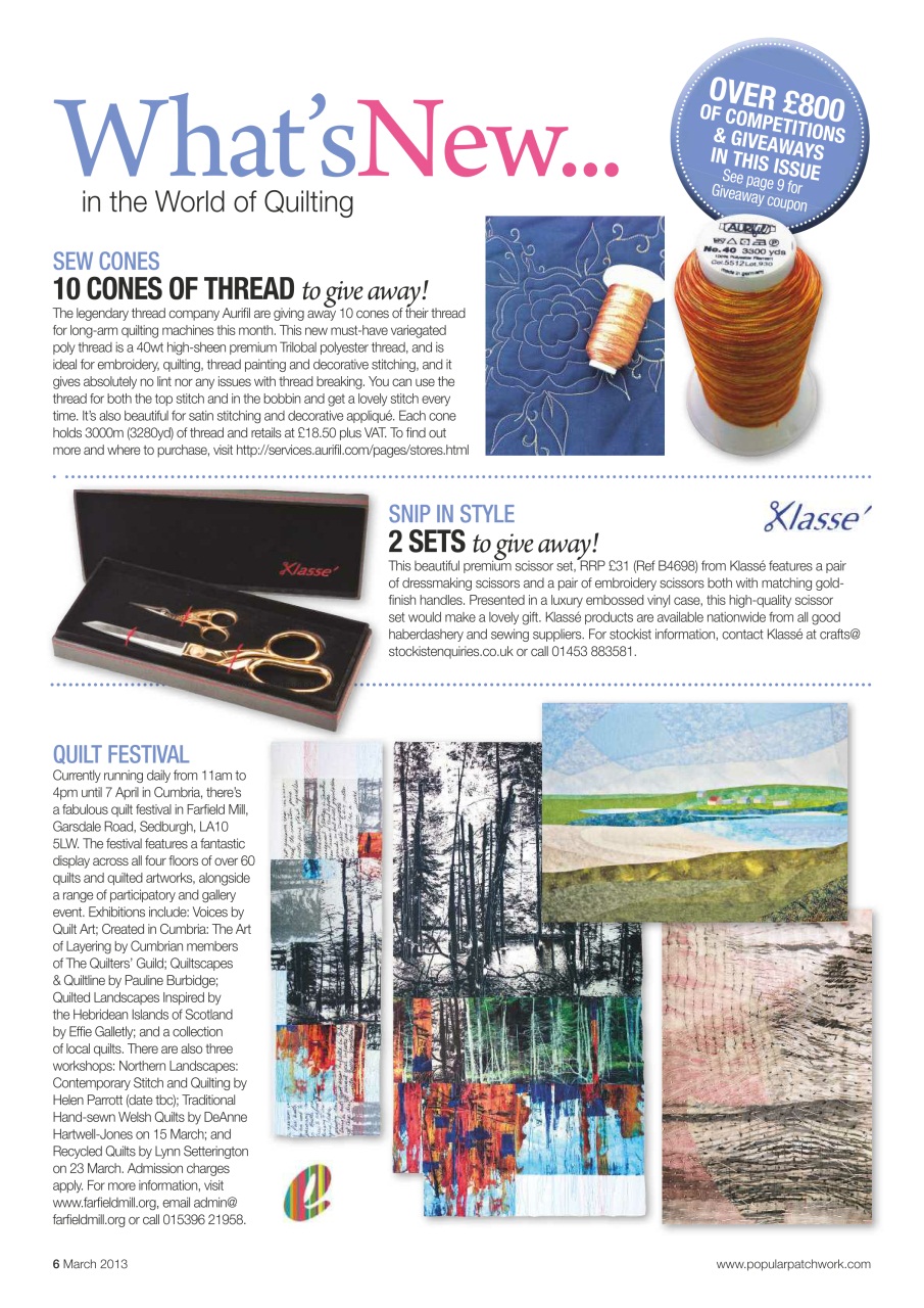 Popular Patchwork Magazine Preview Pages