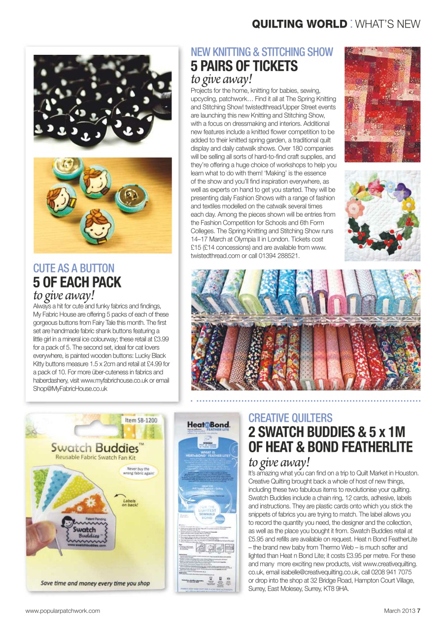 Popular Patchwork Magazine Preview Pages