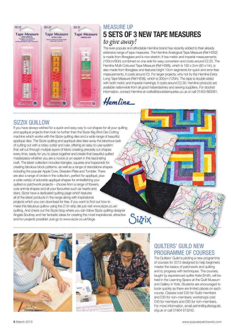 Popular Patchwork Magazine Preview Pages