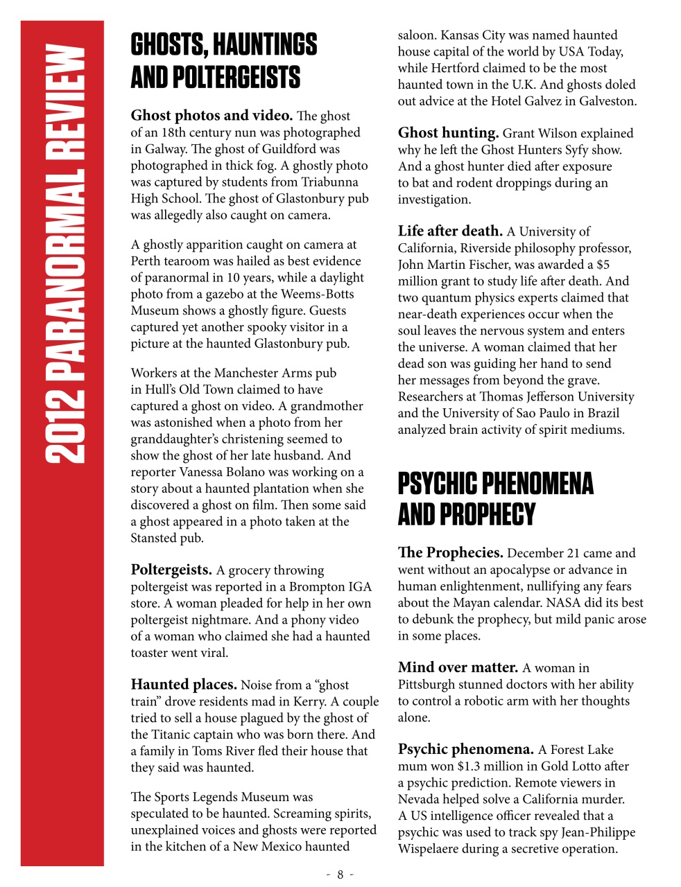 Haunted Magazine Preview Pages