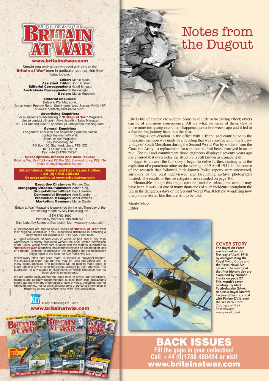 Britain at War Magazine Preview Pages
