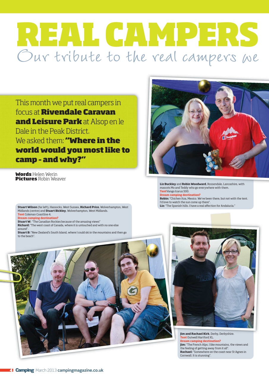 Camping Preview Pages