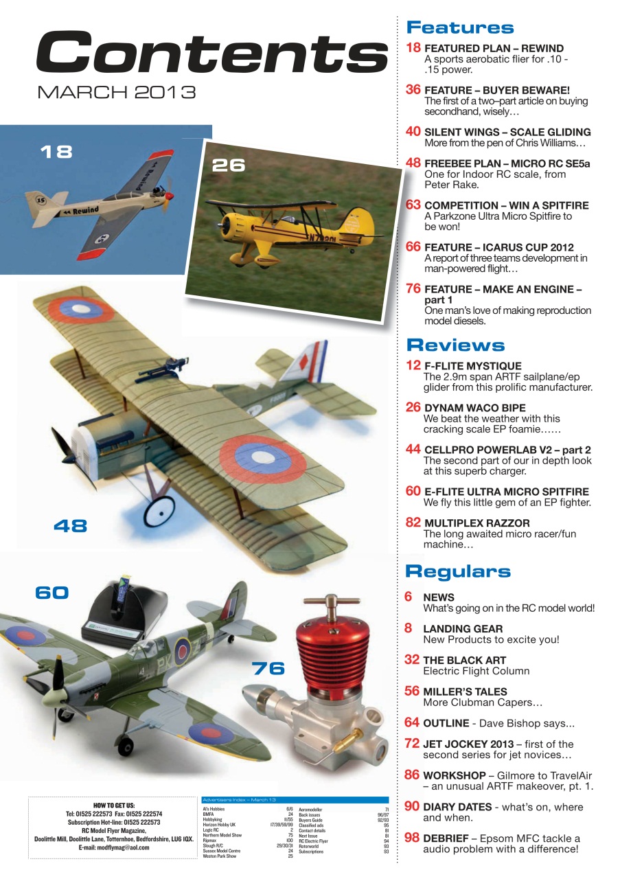 Radio Control Model Flyer Preview Pages