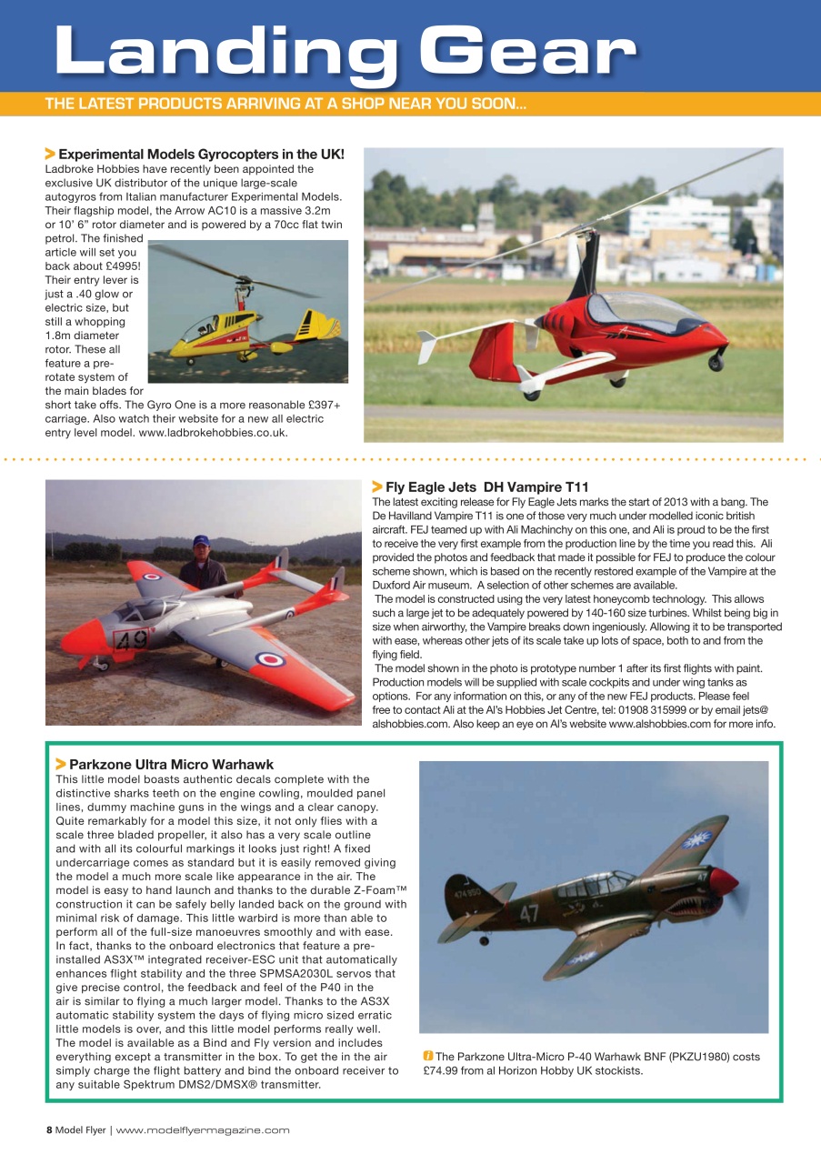 Radio Control Model Flyer Preview Pages