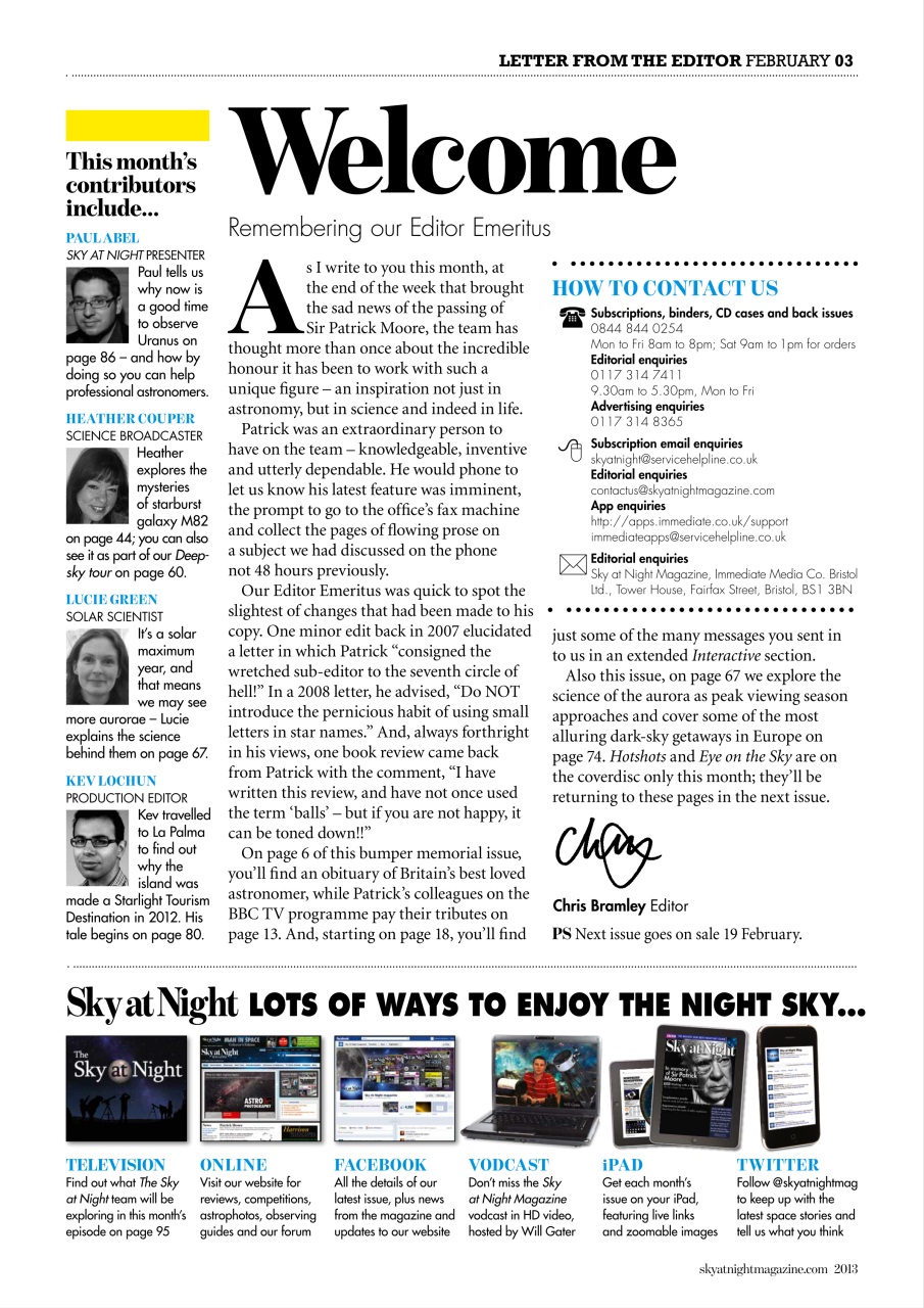 BBC Sky at Night Magazine Preview Pages
