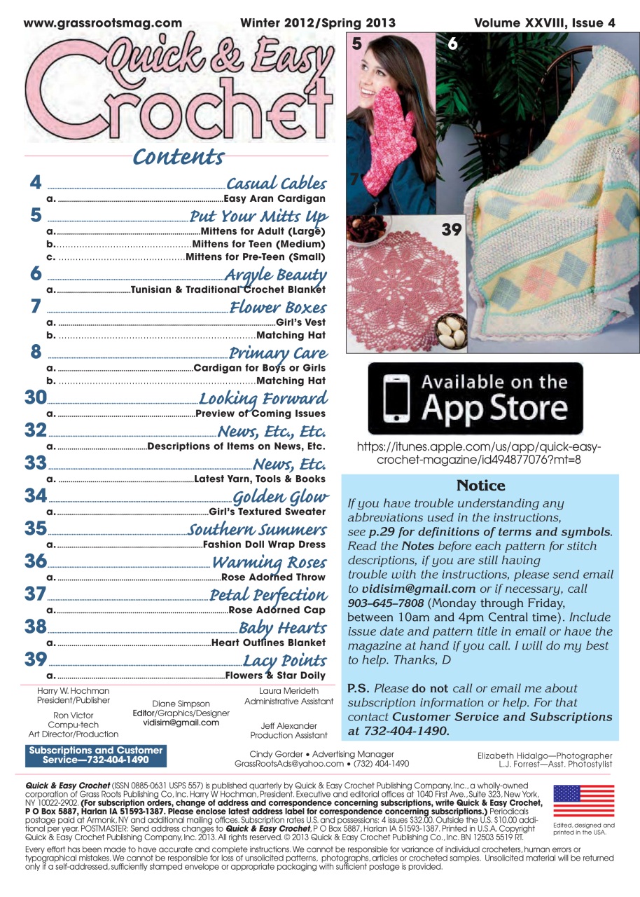 Quick & Easy Crochet Preview Pages