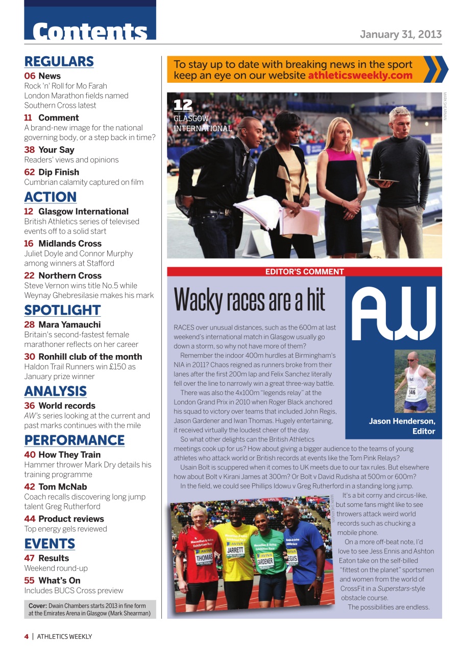 AW – Athletics Weekly Magazine Preview Pages