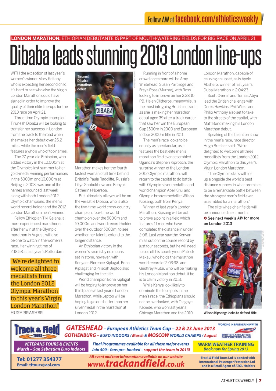 AW – Athletics Weekly Magazine Preview Pages