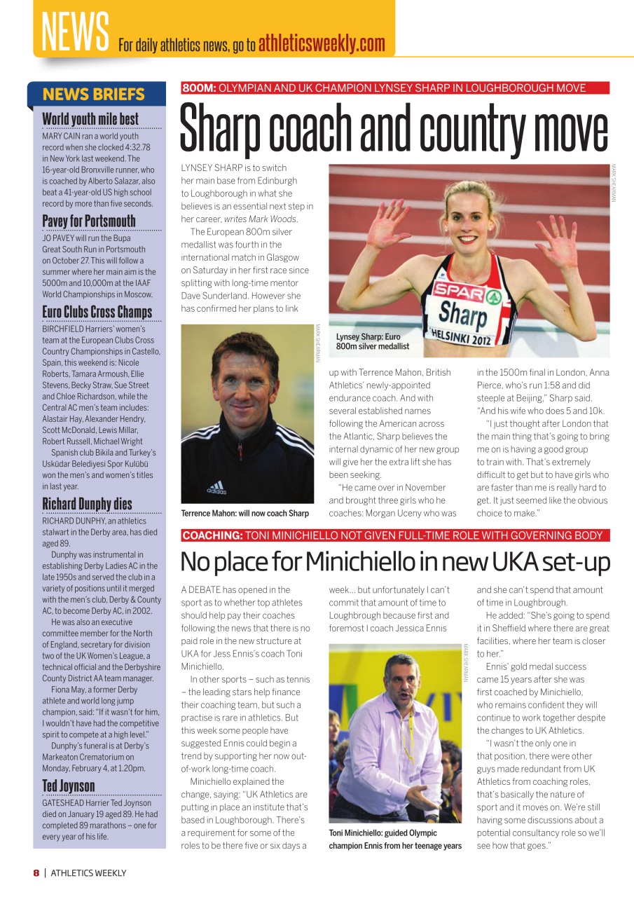 AW – Athletics Weekly Magazine Preview Pages