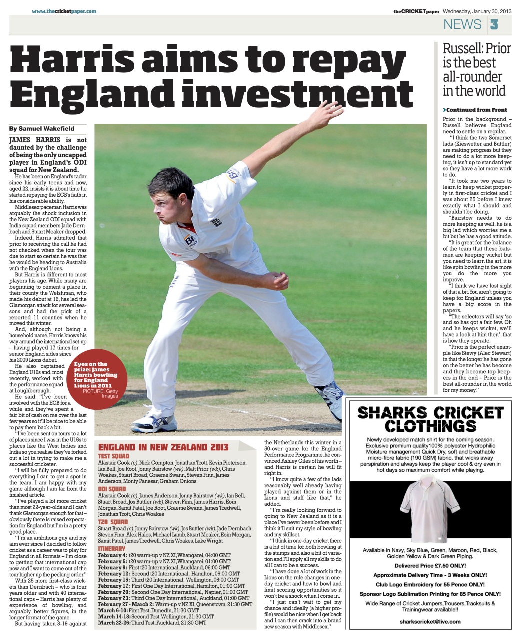 The Cricket Paper Preview Pages
