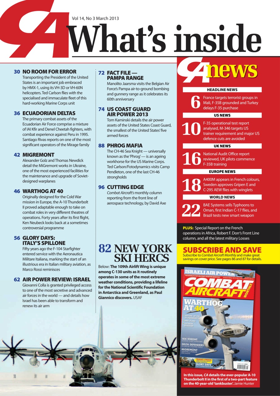 Combat Aircraft Journal Preview Pages