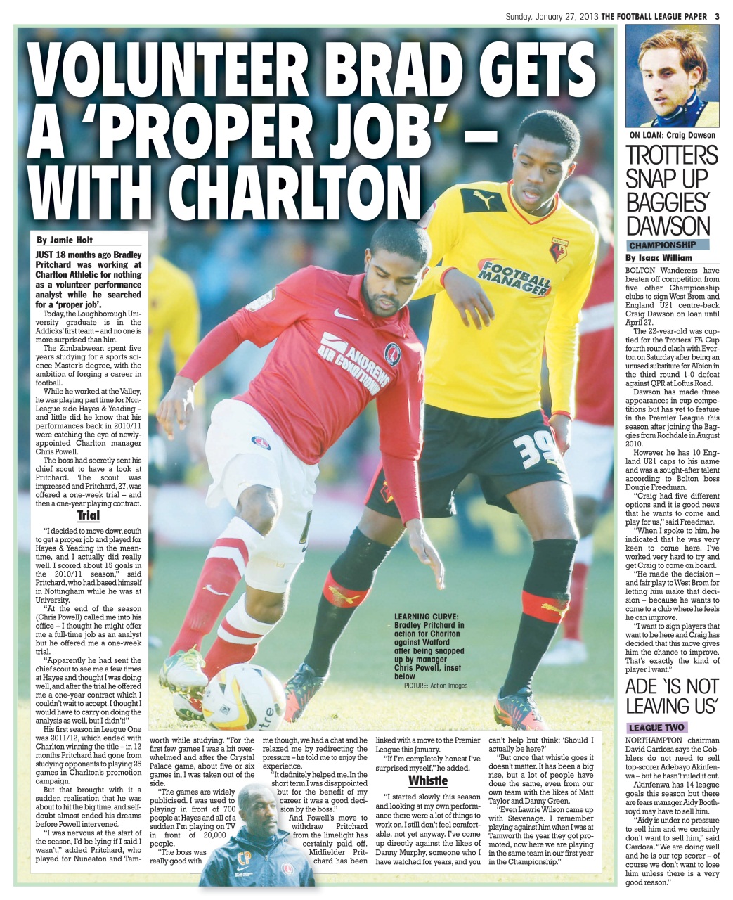 The Football League Paper Preview Pages