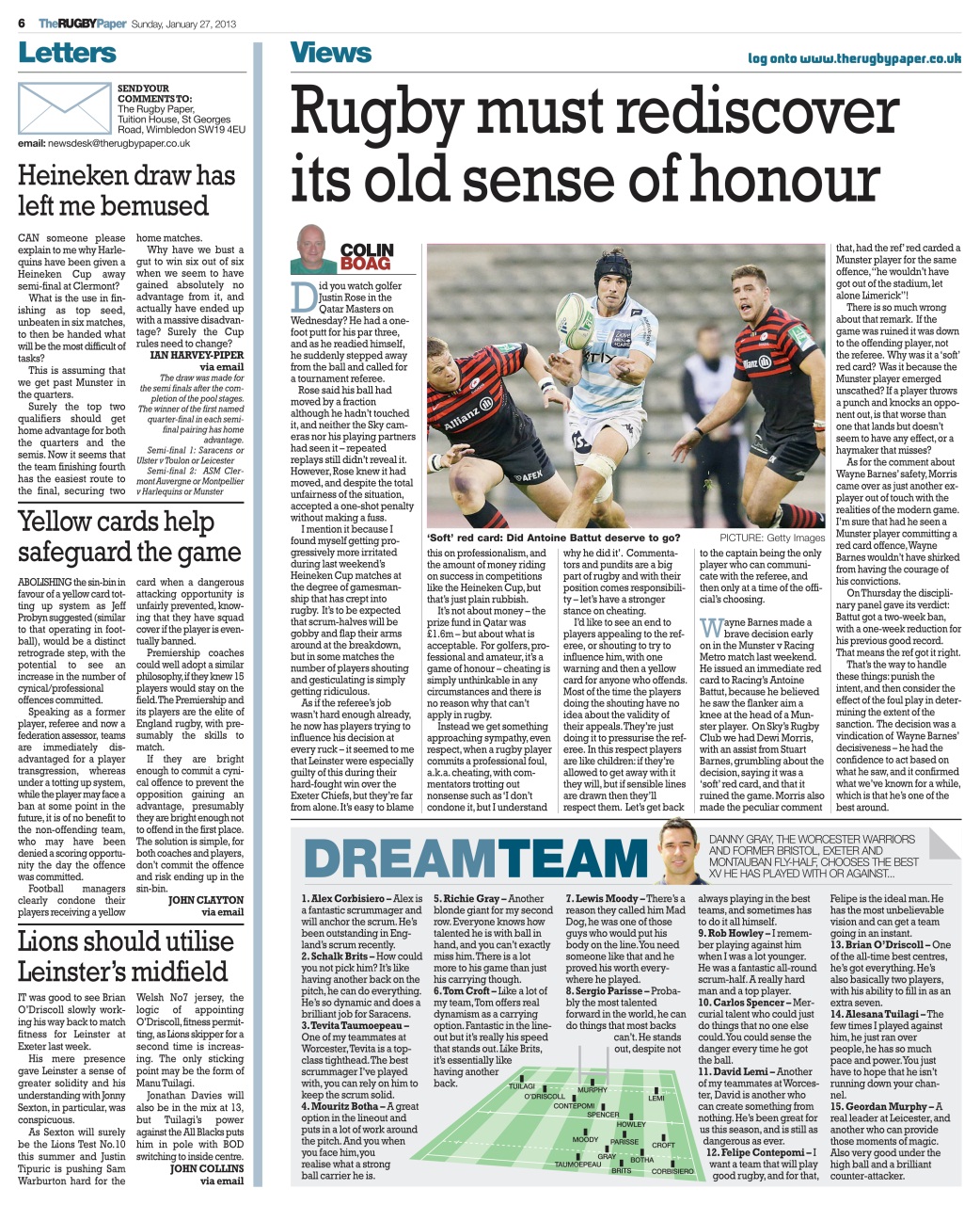 The Rugby Paper Preview Pages