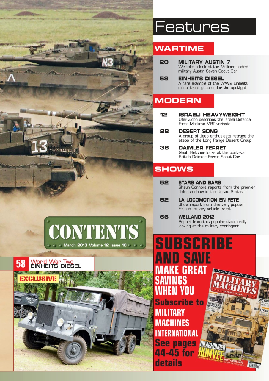 Military Machines International Preview Pages