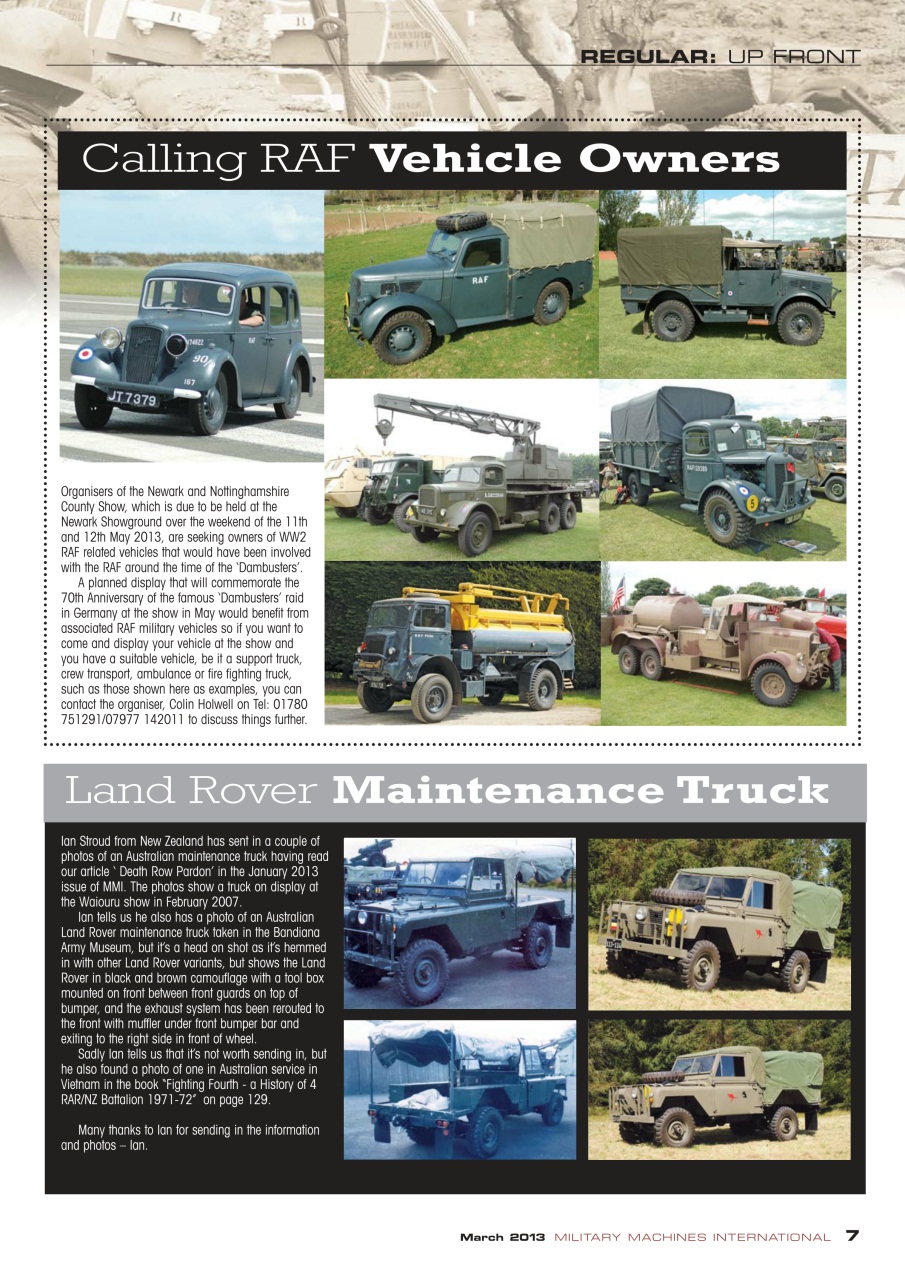 Military Machines International Preview Pages
