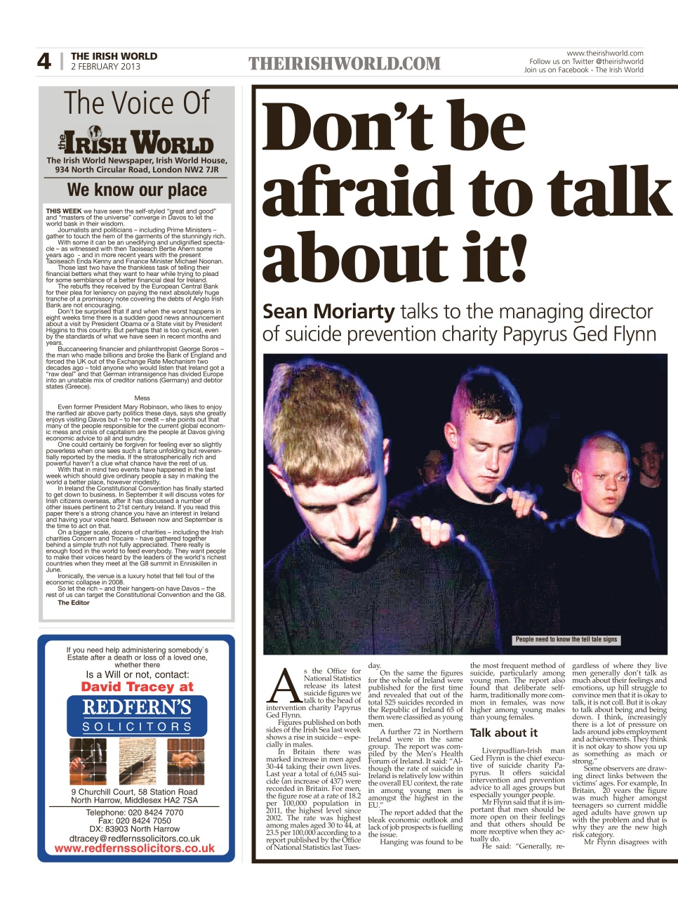 Irish World Preview Pages