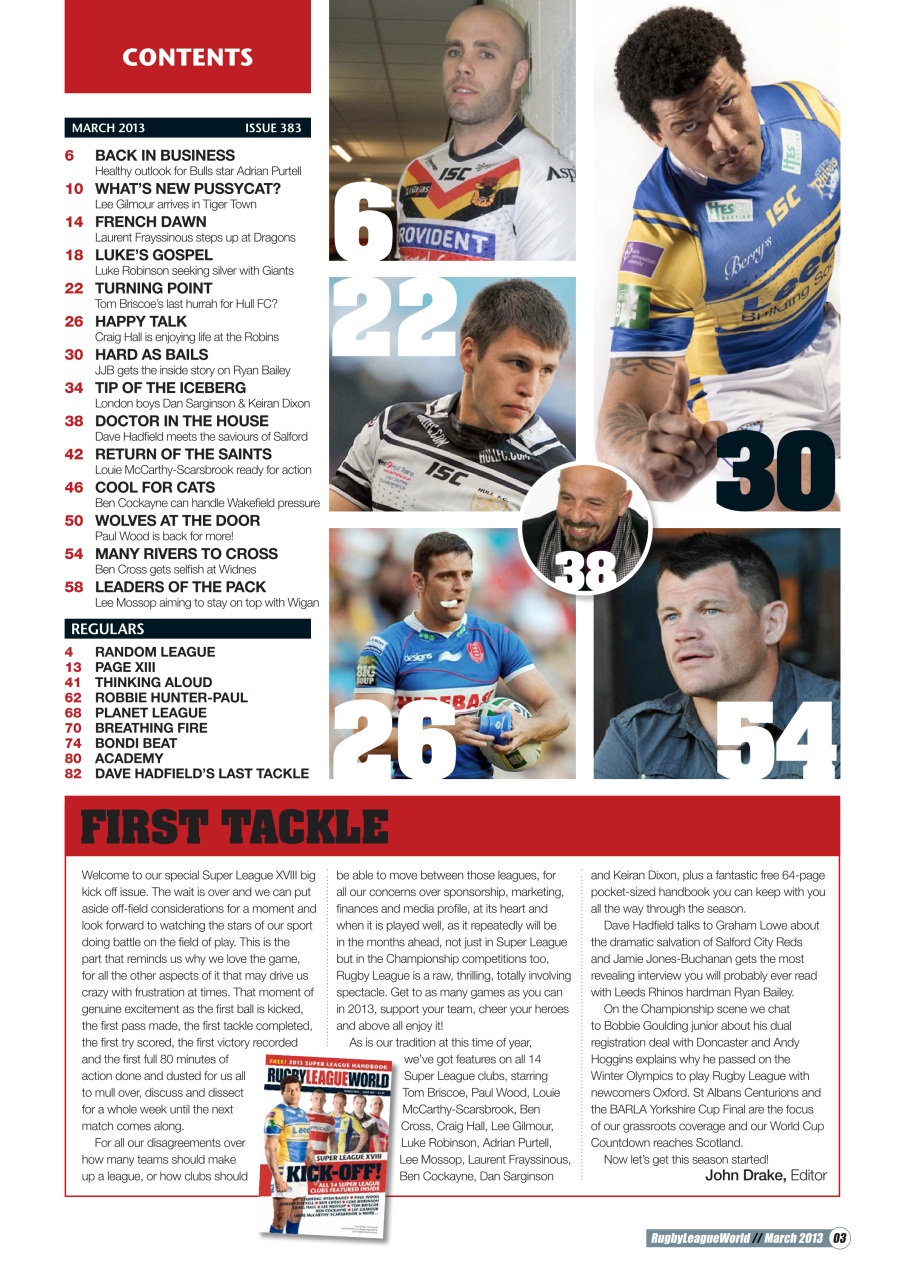 Rugby League World Preview Pages