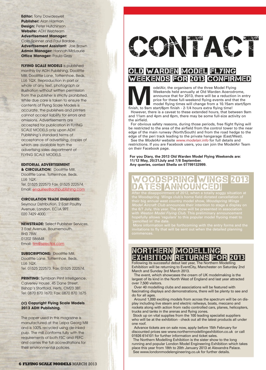 Flying Scale Models Preview Pages